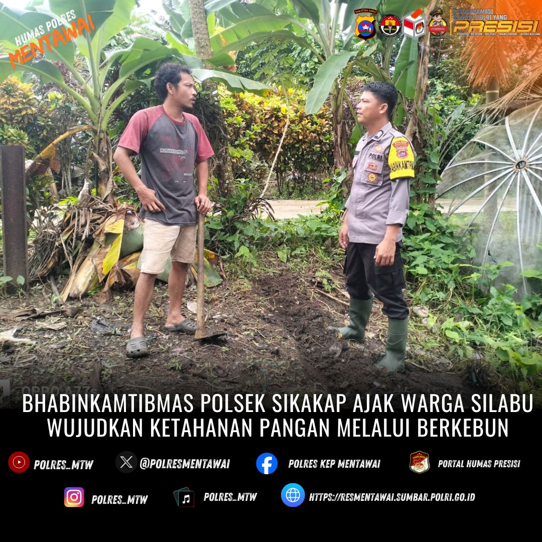 Brigpol Jepier Dorong Ketahanan Pangan Desa Silabu Melalui Program AstaCita