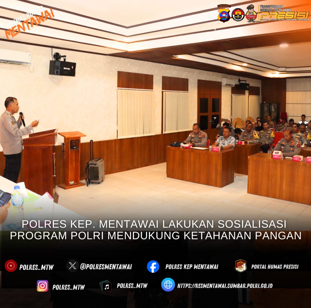 Polri Tunjukkan Kepedulian: Sosialisasi Ketahanan Pangan di Kep. Mentawai